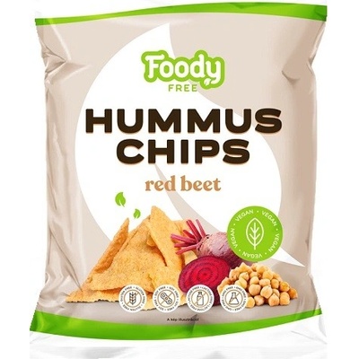 Foody Free Bezlepkový Hummus Chips s červenou řepou 50 g