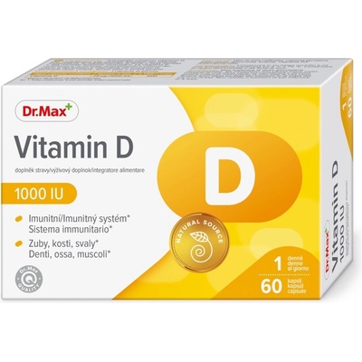 Dr. Max Vitamin D 1000 I.U. 60 kapslí