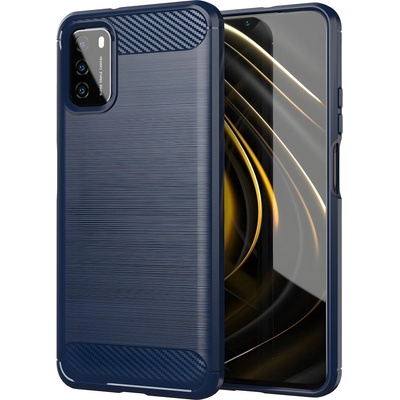 Xiaomi Carbon Shield TPU калъф за Xiaomi Poco M3 - Син KP9409