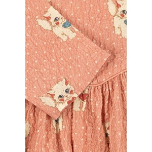 Konges Sløjd разкроена рокля от памук с еластан ELIN DRESS GOTS (KS105977.9BY2)