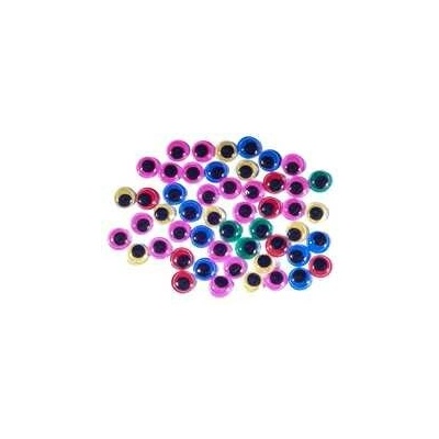Dekorace pohyblivé oči, mix barev, 50 ks, 10 mm