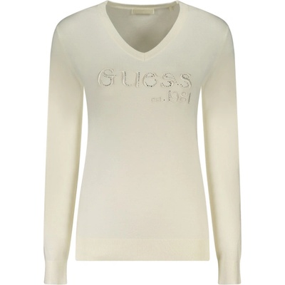 Guess jeans Дамска плетена блуза guess jeans, Размер l, Цвят Бяло (w5br41z2nq2_big012)
