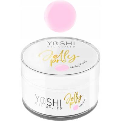 Yoshi stavební gel Uv Led Jelly Pro Cover Milky Pinky krycí růžový 50ml