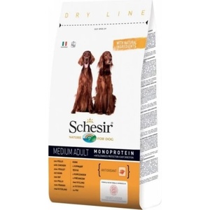 Schesir Monoprotein Chicken Adult - с пиле, за кучета от средни породи в зряла възраст