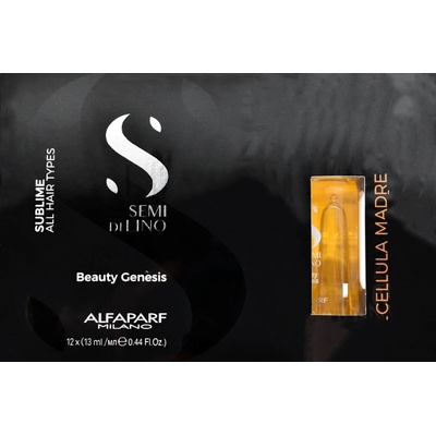 Alfaparf Milano Semi Di Lino Sublime All Hair Types Cellula Madre Beauty Genesis 12 x 13 ml