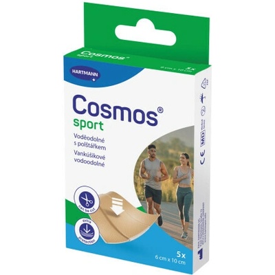 COSMOS Sport vodeodolná náplasť na rany inov. 2025 5 ks