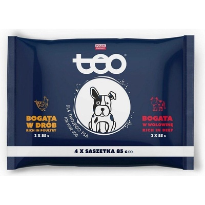 Teo Adult 2x drůbeží 2x hovězí 4 x 85 g