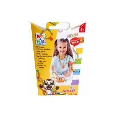 Simba Toys Art&Fun: Комплект мъниста Neon Snap - 250 броя