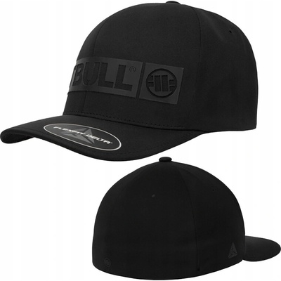 PitBull West Coast Full Cap HILLTOP stretch fitted black čierna
