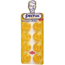 PECTOL Citronový drops s vitaminem C v blistru 8 kusů