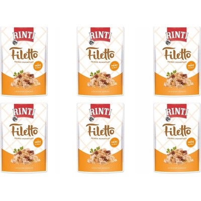 Rinti Filetto Adult kuřecí a kuřecí srdce v želé 6 x 100 g