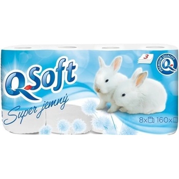 Q soft 3vr biely 8ks