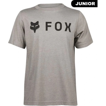 Fox Yth Absolute Ss Tee Heather Graphite