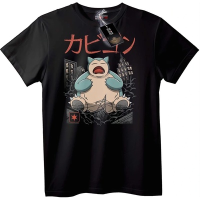 NOONEBRAND Тениска Snorlax аниме - M, White