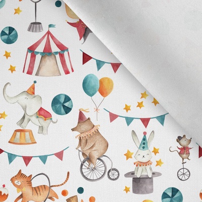 Takoy Bavlna premium NELA cirkus Animals white