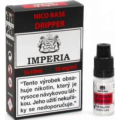 Imperia Nikotinová báze Dripper PG30/VG70 18mg 5x10ml