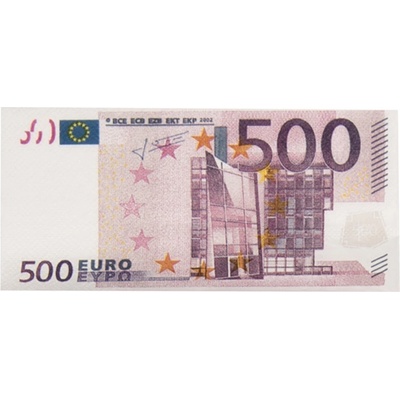 Clayre & Eef papírové ubrousky 500 eur 16x8x2cm