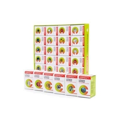 CoPoly Obinadlo elast. 7,5 cm x 4,6 m MIX POTISK 20 ks BOX