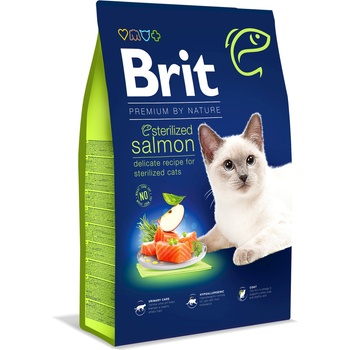 Brit Cat Premium By Nature Стерилизирана сьомга 1, 5кг