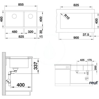 Image 1 of BLANCO SUBLINE 480/320-U (525993)