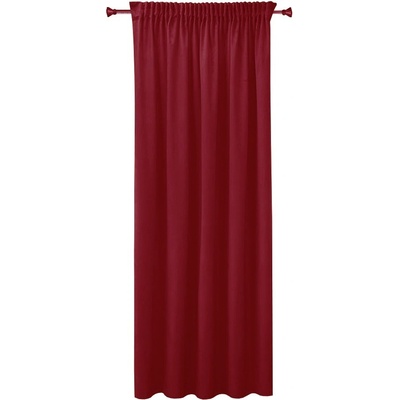4 sleep Jednobarevný hotový závěs 150 × 160 cm - Bella červený