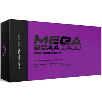 Scitec Nutrition Mega BCAA 1400, 120 Capsules