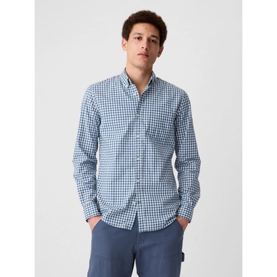Gap košile slim poplin stretch 422485-01 modrá