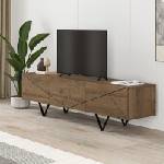 TopMebel ТВ шкаф Jakomen TopMebel от меламин в светлокафяв цвят 160x36.8x43cm