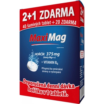 Zdrovit Maximag hořčík 375 mg + vitamin B6 40+20 šumivých tablet