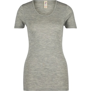 Engel Дамско копринено термобельо Engel Women's Undershirt S/S Merino base layer - Light Grey Melange - размер 42/44 (EU) (114-0819-0513)
