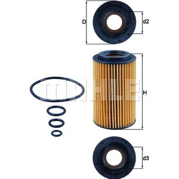 Olejový filter MAHLE ORIGINAL OX 153/7D (OX153/7D)