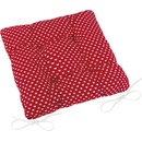 Bellatex Adela prešitý srdiečka červený 40 x 40 cm