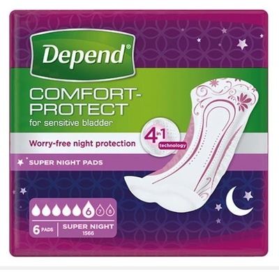 Depend SUPER NIGHT SUPER PLUS 6 ks