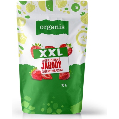ORGANIS Jahody sušené mrazom plátky XXL 90 g