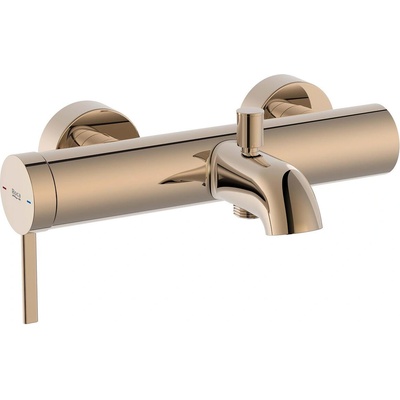 Roca Стенен смесител за вана-душ a5a029erg0, розово злато, с автоматичен преключвател (a5a029erg0)