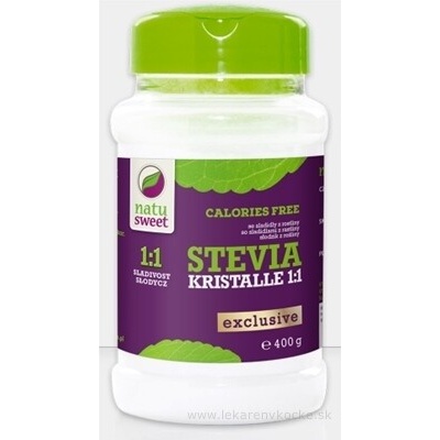 Natusweet Stevia Kristalle 1:1 400 g – Zbozi.Blesk.cz