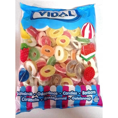 Vidal želé Bonbony Kolečka Multicolor Ring Aros 1 kg