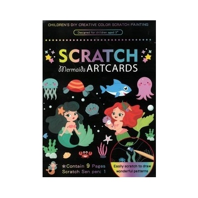 Fandy Obrázek škrabací Mark 9 ks mořská panna – Zboží Mobilmania