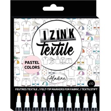 Aladine Fixy na textil Izink 10 ks pastelové barvy