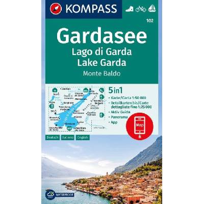 Lago di Garda, Gardasee, Monte Baldo (Kompass - 102) - turistická mapa