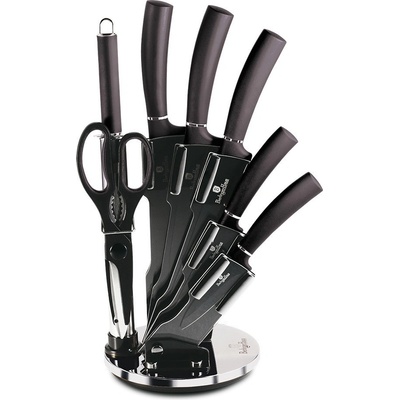 BerlingerHaus BH 2685 Carbon PRO sada nožů ve stojanu 8 ks