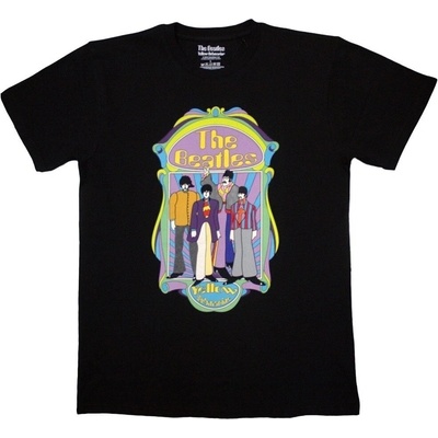 The Beatles tričko Yellow Submarine Sub Band Frame v2 Black