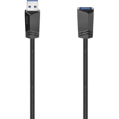 Hama 00200628 USB USB 3.2 Gen1 USB-A zástrčka USB-A zásuvka 1,5m černý
