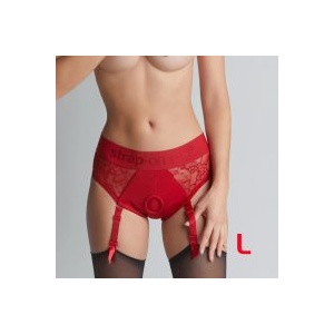 Lovely Planet Колан за strap-on (харнес) бельо Diva, червен - L (P25710)