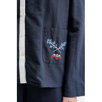 The Sleeper Риза The Sleeper дамска в тъмносиньо със стандартна кройка с класическа яка FW2402ES (FW2402ES)