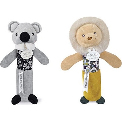 Doudou et Compagnie Chrastítko pískací 17 cm lev