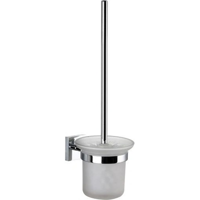 Kielle Harmonia WC štětka s držákem na stěnu matné sklo chrom 40523000