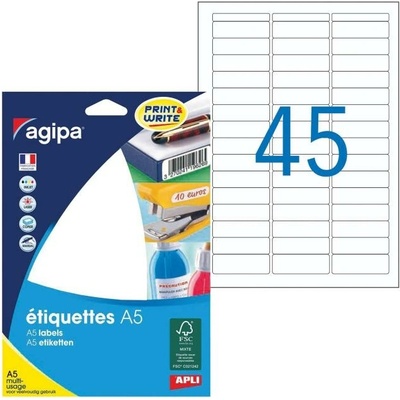 Etikety A5 12,8x38