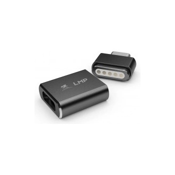 LMP USB-C Magnetic Safety Charging Adapter - USB-C към USB-C магнитен адаптер за MacBook и устройства с USB-C порт (тъмносив) (17219)