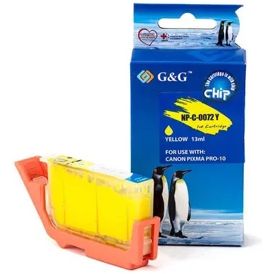 Compatible ГЛАВА ЗА CANON PIXMA PRO-10 (PRO10) - Yellow - ink cartridge - PGI-72Y (PGI72Y) - 6406B001 - PN NP-C-0072Y/C(PG) - G&G (200CANPGI 72Y)